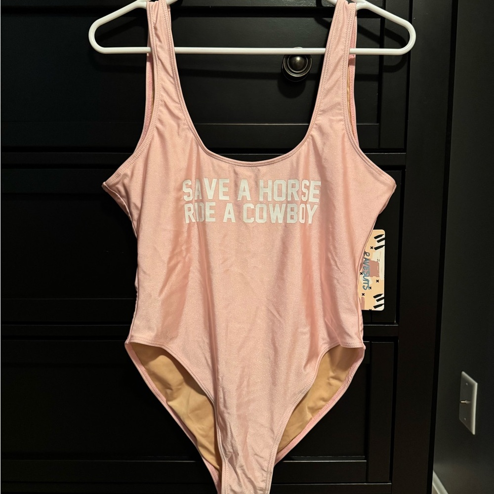 Pink Women's One Piece Swimsuit